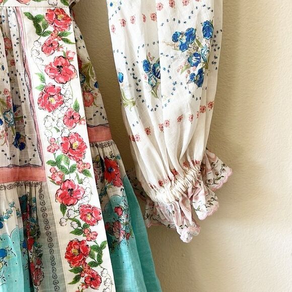 Zimmermann Clover Patched Wrap Mini Dress - Picture 5 of 16